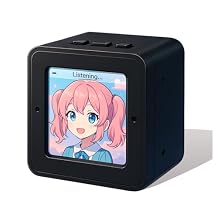 AI chatbot a smart Interactive Companion Featuring an Animated Display, Voice Control and multilingual Support; a smart Emotional AI mini Speaker; a Cute Desktop Decoration for the Bedroom or Office