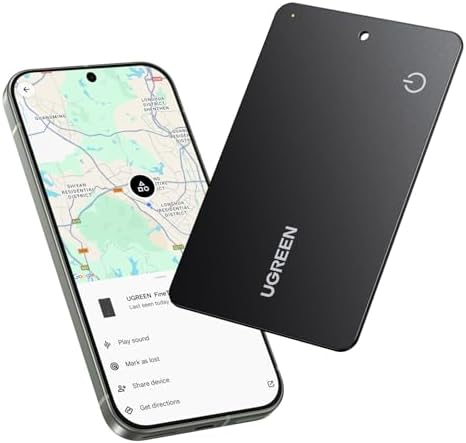 UGREEN FineTrack Slim G Tracker kompatibel mit Google Find Hub(nur Android) | 1,7mm Tracker Android, IP68 Walletfinder für Pass, 5 Jahre Batterielebensdauer, kompatibel mit Pixel 1
