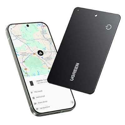 UGREEN FineTrack Slim G Smart Finder Solo Android 5 Anni Batteria Localizzatore Ultra Sottile 1.7mm Impermeabile IP68 Tracker Compatibile con Google Find Hub per Portafoglio Chiavi Bagaglio Valigia