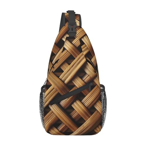 Morrales sling para hombre y mujer con tejido de mimbre miniatura 6