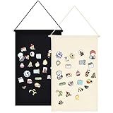 【Blanko-Design】 Blanko-Leinwand-Banner, sehr geeignet für Kunst, Buchstaben, benutzerdefinierte Design, etc. Es ist auch geeignet für das Sammeln und Anzeigen von verschiedenen Broschen, Anstecknadeln, Anstecknadeln, Medaillen, Abzeichen, Knöpfe, etc.