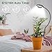 Wolezek 2 in 1 Grow Lights for Indoor Plants, 3 Colors Plant Lights with 360 Gooseneck, 48 LEDs Full Spectrum, 6/12/16H Timer, 5 Brightness, Black 3 Pack