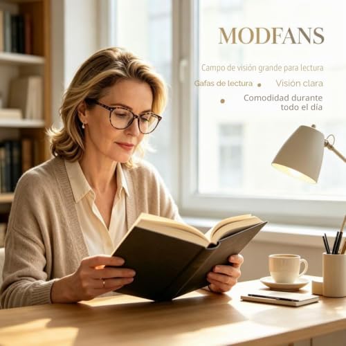 Miniatura 3 de Modfans Un Pack De 4 Gafas De Lectura Gafas Para Presbicia Para Hombres Y Mujeres,Buena Vision Ligeras Comodas,Vista De Cerca Vista Cansada