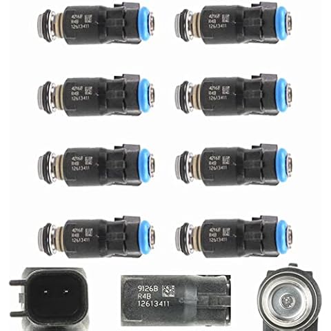 IXGKHC Fits 2010-2017 Replacement For Chevrolet GM V8 4.8/5.3L OEM Fuel Injector 12613411 Set 8 Cover