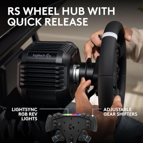 Image of Logitech G RS50 Racing Wheel & Hub System for PS /PC+ Racing Adapter Bundle
