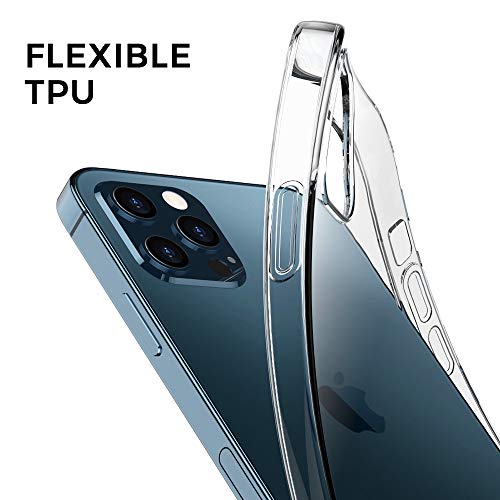 Aeska Iphone 12 Case, Iphone 12 Pro Case, Ultra [Slim Thin] Flexible Clear Tpu [Scratch-Resistant] Gel Rubber Soft Skin Silicone Protective Case Cover For Iphone 12/Iphone 12 Pro 6.1'' (Clear) #TOP4