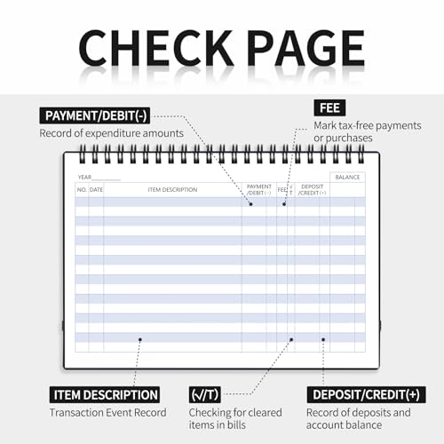 Blugool BLCR04 Checkbook Register, Check Registers thumb #2
