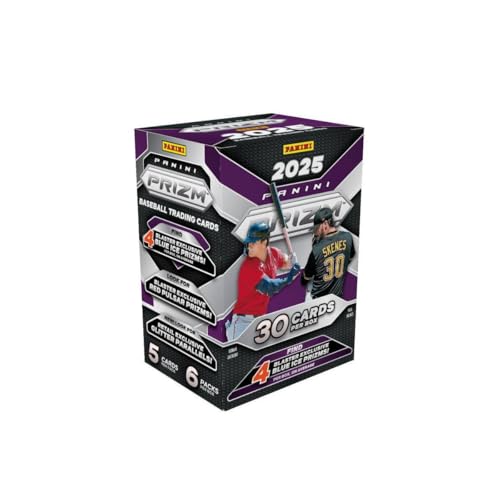 2025 Panini Prizm Baseball Blaster Box – Retail Exclusive Parallels & Inserts – MLBPA Licensed Trading Cards – Sealed Box