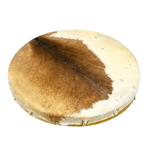 Shamandrum Ø 50 cm Rahmentrommel Rund Ziegenhaut Behaart im mysevendo Set Shaman Drum inkl. Schlägel Goat Skin