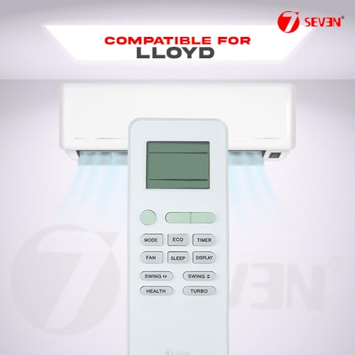 Image of 7SEVEN Compatible Lloyd Ac Remote Original GYKQ-52 Model 145 with ECO Hotkey Suitable for Split and Window Air Conditioner Recommend to Match Exisiting Remote Control Key by Key
