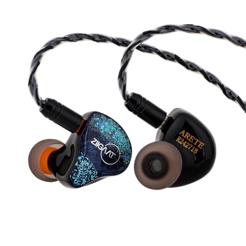 Image of Linsoul ZiiGaat x Fresh Reviews Arete in Ear Monitor, 1DD+4BA Hybrid Earphone IEM, Wired Gaming Earbuds, Studio Monitor Tunning, with Detachable IEM Cable for Musician Audiophile (Blue)
