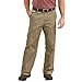 Dickies Men's Loose Fit Cargo Work Pant, Khaki, 38x30