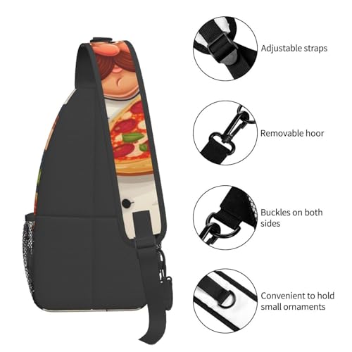 Mochila cruzada de pecho para hombre tipo sling miniatura 5