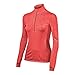 ASICS Women's Thermopolis 1/2 Zip Jacket, Fiery Flame Maze, Large