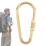 Mosquetón con Cierre de Seguridad - Equipo de Exteriores con Alta Capacidad de Carga - Mosquetones Resistentes De Uso Pesado | para Senderismo Hamacas Correas para Perros Arnés Llaveros