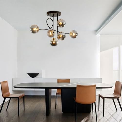 Lámpara colgante vintage de 6 luces E27 para decoración de loft y cocina moderna 3