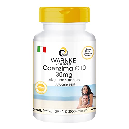 Coenzima Q10 30 mg - Ubichinone - 60 capsule pure | Warnke Vitalstoffe - Qualità da farmacia tedesca