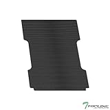 TLAPS Black Rubber Horizontal Line Truck Bed Floor Mat Liner v2 For 07-18 Chevy Silverado/GMC Sierra...