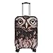 Explore Land Luckiplus Spandex Travel Luggage Cover Trolley Case Protective Cover Fits 18-32 Inch Luggage (Owl, L (27-30 inch luggage))