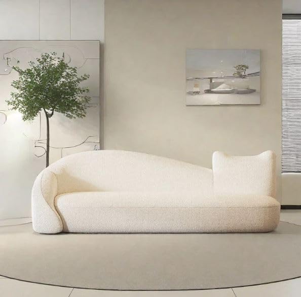 Sofa, Beige, 3 Seater | Comfortable and Soft, Unique Shape, For Living Room-image-10
