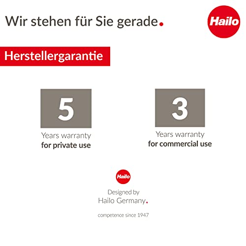 Hailo ProfiLine MSS XXXL Mülltrennsystem inkl. Rollen für 120 L Müllsäcke | Aluminiumgestell mit Klemmring | Müllsackständer mit Clip-System erweiterbar | Kunststoff-Bodenplatte | grau - Image 6