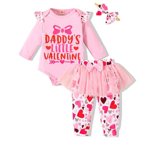 Image of VINUOKER Baby Girl Clothes,Baby Girl Spring Fall Winter Outfits Infant Bodysuit Pant Set