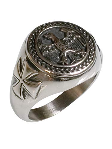 Fly Style Bundeswehr Soldaten Ring Herren aus Edelstahl, Ring Grösse:20.0 mm
