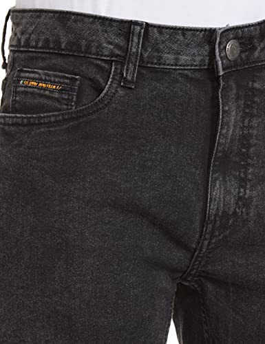 Image of The Indian Garage Co Men Slim Fit Solid Mid-Rise Stretchable Jeans