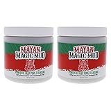 Mayan Magic Mud Powerful Deep Pore Cleansing Calcium Bentonite Clay - Natural Face Mask Peel For Men And Women - USA Made Full Facial Skin Care - Spa Level Beauty Products That Cleanse Skin - 2 Pc