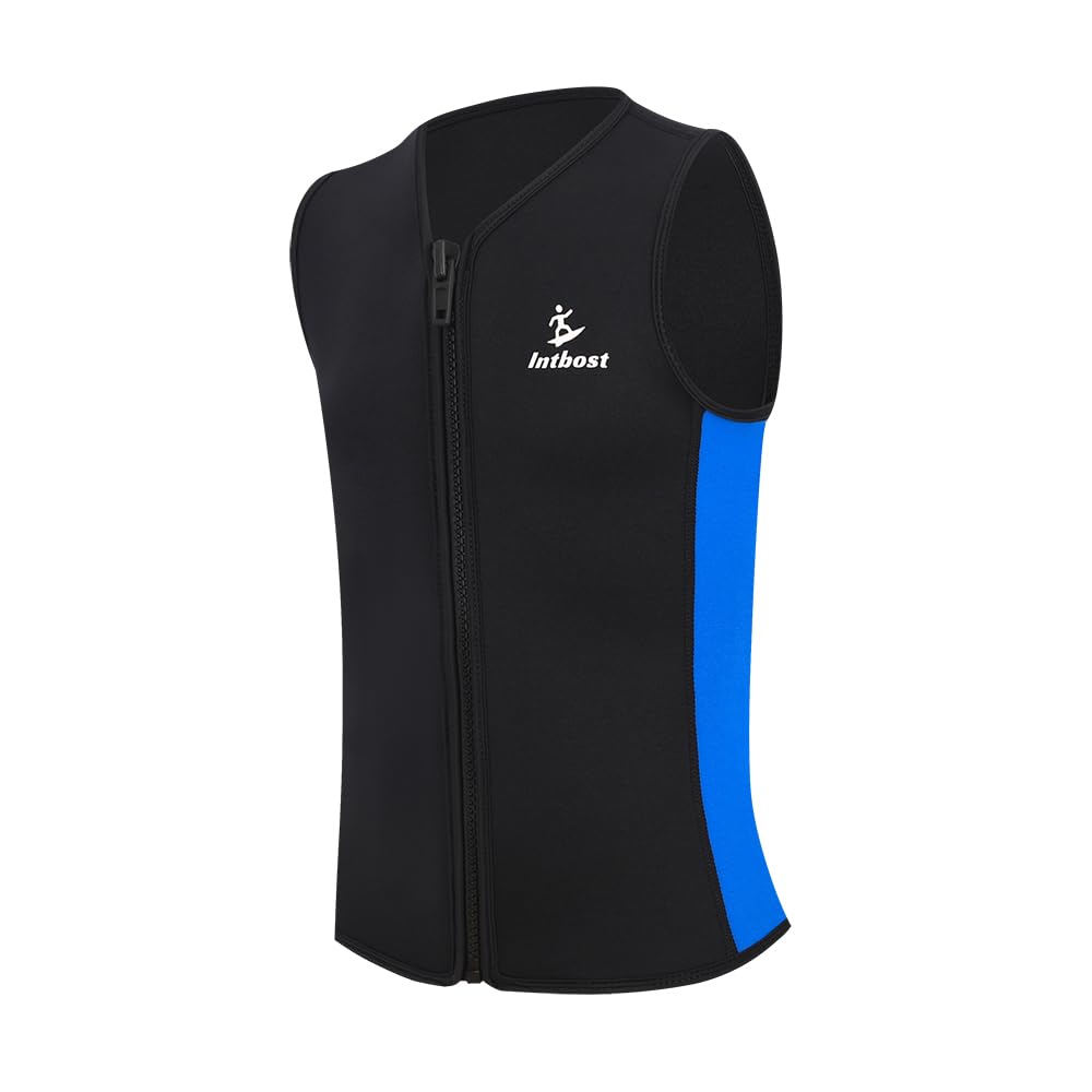 Neoprene Vest 3mm Kinder Neoprenanzug Weste Front Zip Ärmellose Nassanzug Tops Neopren Nassanzug Weste Jacke Tauchen Weste Schwimmen Kanu Surfen Alter: 4-6