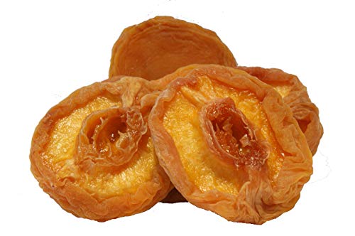 Pfirsiche getrocknet, entsteint, ohne Zuckerzusatz, leicht geschwefelt, in Hälften, ohne Stein. Trockenfrüchte Snacks aus der Natur, im Müsli, im Salat, zum Backen oder für Zwischendurch 500g