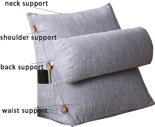 Oreiller de lecture lavable pour un maintien ferme du cou au lit - 4