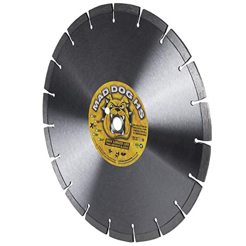 Mad Dog HS 14-Inch (14") X .125 X 1"-20MM Wet/Dry Diamond Blade for Concrete, Masonry, Stone, Roof Tile and Similar Materials