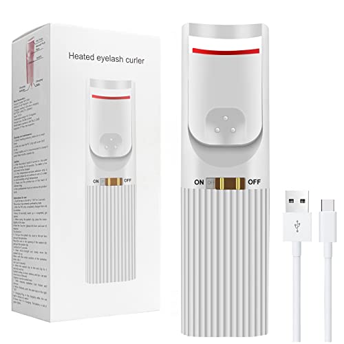 Heated Eyelash Curlers,Electric Eyelash Curler,Long-Lasting Heated Lash Curler for Natural Lashes, Heated Lash Curler for Quick Natural Curling