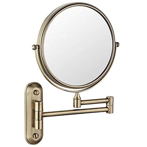 Miroir grossissant 3X miroir mural de salle de bain pivotant double face chrome