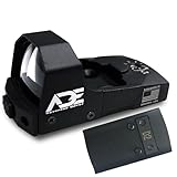 ADE RD3-006x Green Dot + Rear Sight Optic Mounting Plate/Adapter for All Glock (Non-MOS, Non-Aftermarket Slide) Standard Models,Canik TP9SF,Taurus GX4,TX22 GEN2,G3C,G3 with Factory Steel Sights Pistol