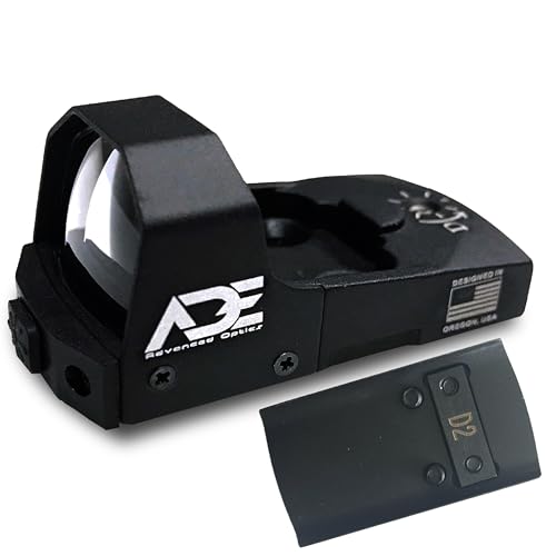 ADE RD3-006x Green Dot + Rear Sight Optic Mounting Plate/Adapter for All Glock (Non-MOS, Non-Aftermarket Slide) Standard Models,Canik TP9SF,Taurus GX4,TX22 GEN2,G3C,G3 with Factory Steel Sights Pistol
