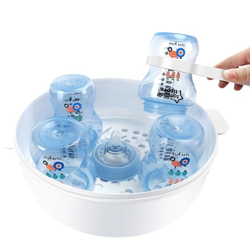 Botella de bebé Esterilizador de Microondas, Esterilizador de Microondas, Esterilizador de Vapor Esterilizador de Vapor para biberones, chupetes y accesorios, esterilizador de vapor