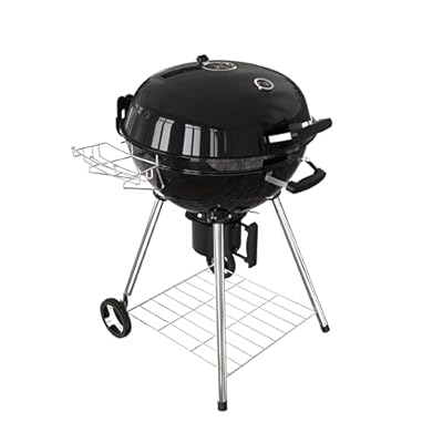GRILIFE 22 inch Premium Charcoal Grill, Portable Kettle Barbecue Grill, Round BBQ&Smoker Grills Large 2-Tier Cooking Space for Outdoor BBQ Event, Tailgating, Camping and Backyard, Black