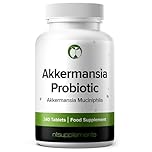 Akkermansia Muciniphila (4 Month Supply) Probiotic Supplement 240 Tablets 100 Million AFU Probiotics for Men & Women Supports Digestive & Gut Health Vegan Made in the UK (Akkermansia Muciniphila)