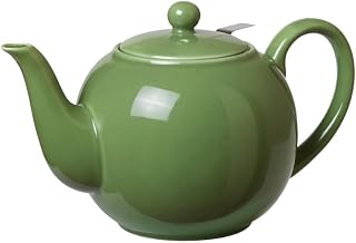 TEA SHOP - Tetera Bright Wild Green 1 L - De porcelana con infusor - Filtro de acero inoxidable - Accesorios para té o infusiones