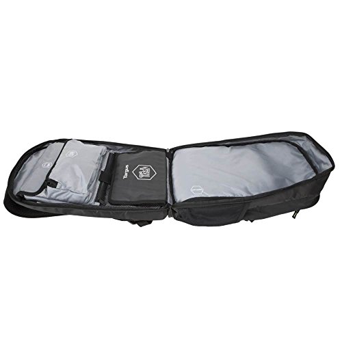 Targus Large Commuter Work and Play Large Gym Fitness Backpack with Protective Sleeve for 15.6-Inch Laptop, Black/Yellow (TSB944US)