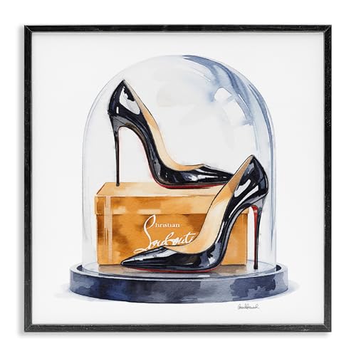 Fashion Heels Dome Still Life, 24 x 24 Inch Framed Giclée Print