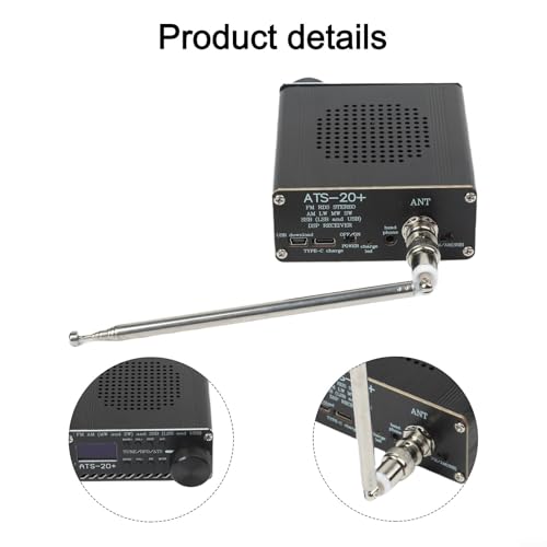 Radio portátil de onda corta Si4732 con antena FM/AM miniatura 6