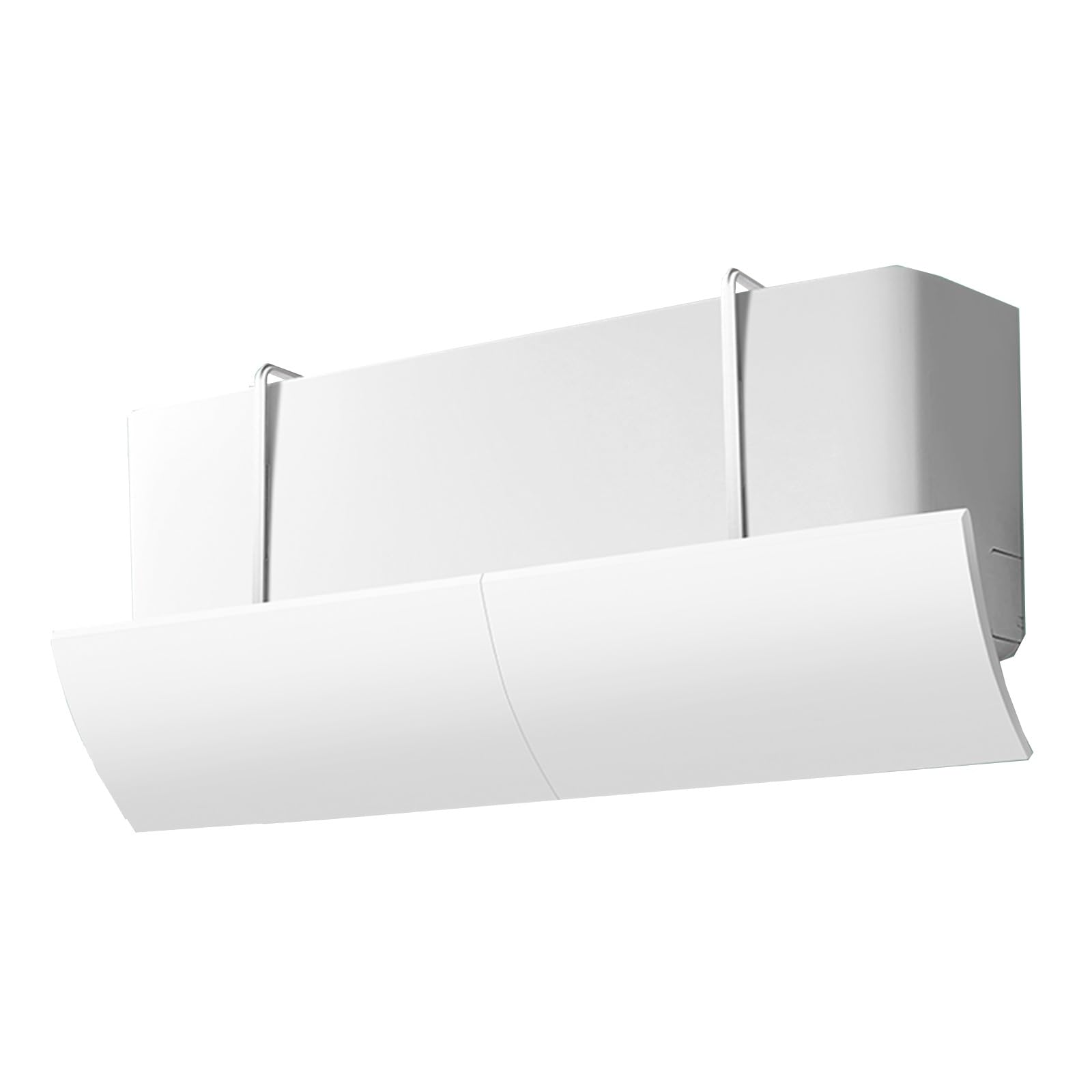 YGER JZGB Vent Deflectors, AC Deflector Window Unit, Freely Adjustable Angle, Large Diameter Panel, PP Material, Suitable for Split Air Conditioners (White)