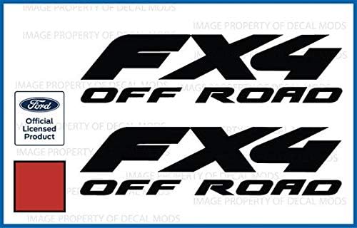 Miniatura 5 de Decal Mods FX4 Offroad - Adhesivos troquelados para Ford F150 (1997-2008), juego de 2 unidades, color negro brillante