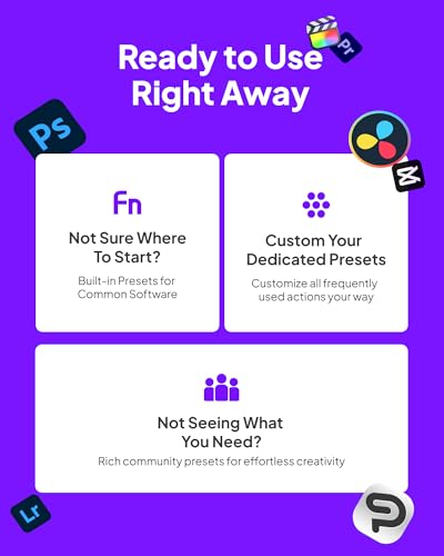 TourBox Lite - Editing Keyboard Compact, Artists Go-to Drawing Macro Keypad, Works with Photoshop, CSP & More, Creative Console Controller with Custom Software, Cable, Travel Bag - Wired Kit
