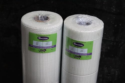 Image of HIMANSHU Fiberglass Mesh For WATERPROOFING(45 GSM), Fiberglass mesh, 1 Roll Per Pack Fiber Mesh For WATERPROOFING, (45 GSM X 1 M)