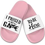 Shirtracer Badelatschen Badeschlappen - Gaming - Paused my game - Gamer Geschenk lustig Männer - 46 - Rosa Weiß