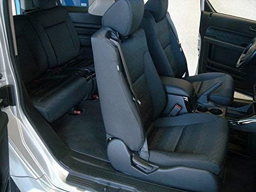 Durafit Seat Covers for 2007-2011 Element Front Buckets - Adjustable Headrests, Belts in Seat, One Armrest Per Seat - Exact Fit Waterproof Black Endura Fabric
